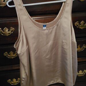 Old Navy Women’s Gold Satin Tank Top Size XL